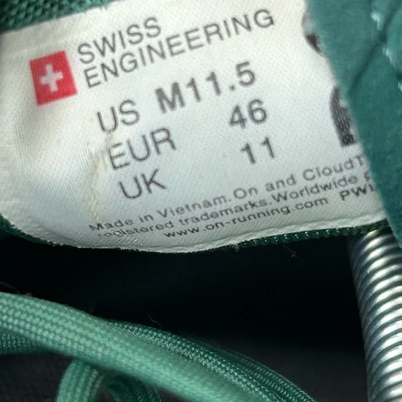 Size 11.5M- On Cloud X Storm Tide Running Shoes - Picture 6 of 6